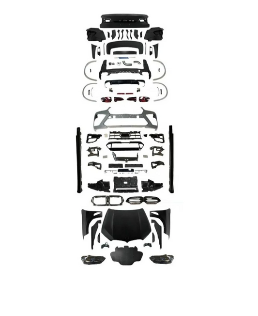 A To Z Compatible With BMW X5 F15 (2014-2019) Upgrade To X5 G05 Lci 2024+ Facelift Convertion Body Kit Bodykit Taillight Headlight Plug And Play Hood Bumper Trunk 1:1 Cut Version CC-7956 (Shipping Cost Not Included In Price)