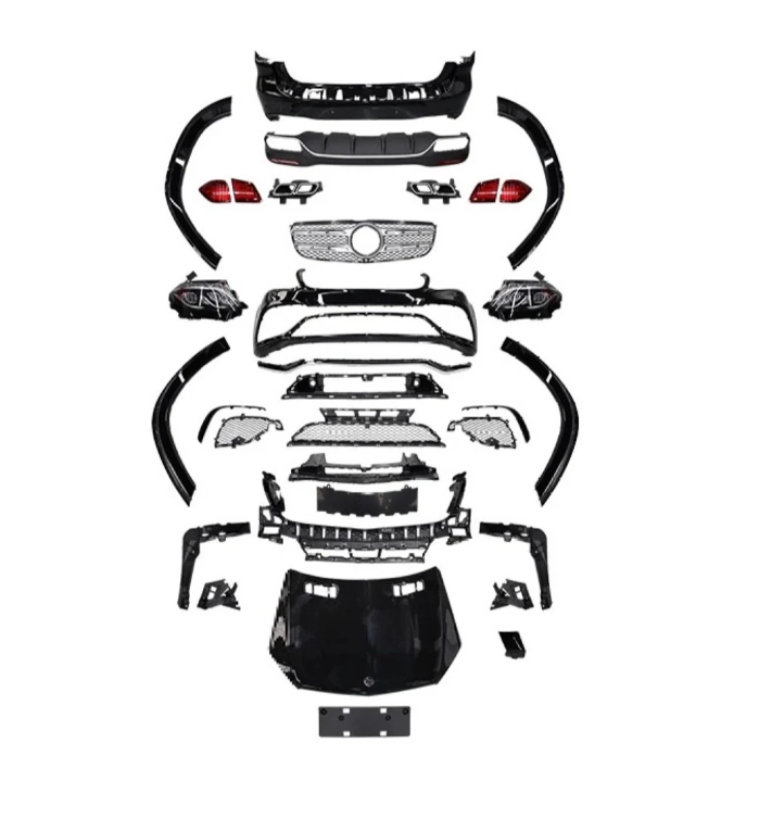 A To Z Compatible With Mercedes Benz GI W166 (2012-2016) Upgrade Facelift Convert To Gls W166 Amg Body Kit Bumper Headlight Taillight Trunk Skirts 1:1 CC-8540 (Shipping Cost Not Included In Price)
