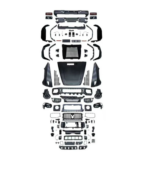 A To Z Compatible With Mercedes Benz G Class G Wagon W463 (2007-2018) Upgrade Facelift Convert To 2025 W465 Amg G65 G63 Conversion Body Kit Bumper Headlight Taillight Hood CC-9742 (Shipping Cost Not Included In Price)