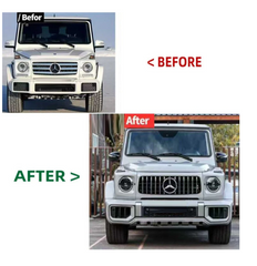 A To Z Compatible With Mercedes Benz G Class G Wagon W463 (2007-2018) Upgrade Facelift Convert To 2025 W465 Amg G65 G63 Conversion Body Kit Bumper Headlight Taillight Hood CC-9742 (Shipping Cost Not Included In Price)