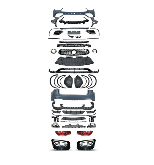 A To Z Compatible With Mercedes Benz Glc W253 X253 (2016-2019) Upgrade Facelift Convert To 2025 Glc63 Amg Conversion Body Kit Bumper Headlight Taillight CC-9796 (Shipping Cost Not Included In Price)