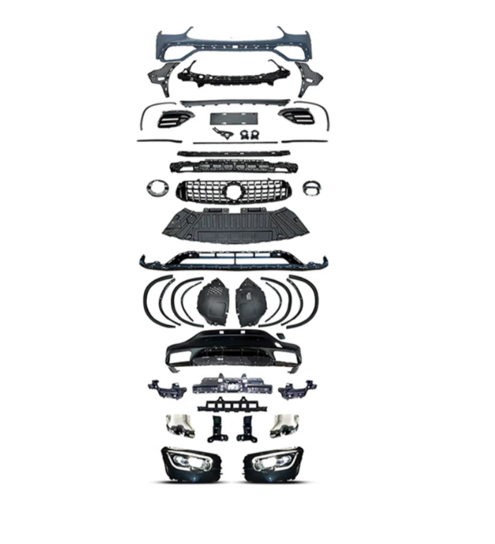 A To Z Compatible With Mercedes Benz Glc Coupe W253 X253 C253 (2016-2019) Upgrade Facelift Convert To 2025 Glc63 Coupe Amg Conversion Body Kit Bumper Headlight CC-9797 (Shipping Cost Not Included In Price)