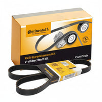 Multi Rib Belt Kit 6PK1130K3 Compatible With SKODA OCTAVIA III (5E3, NL3, NR3) SUPERB III (3V3) (CONTINENTAL)