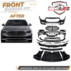 Front Bumper Kit 2138851203ZCDZW Compatible With MERCEDES W213 LCI To CLASSIC {2021-2024} FBK.203