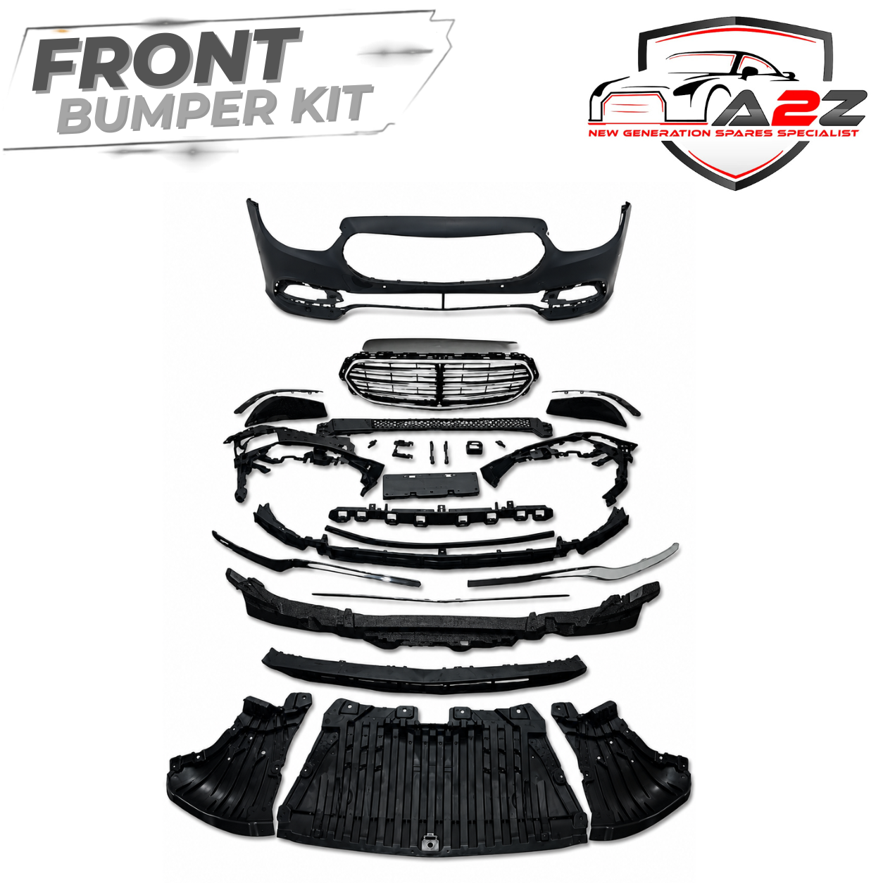 Front Bumper Kit Compatible With Mercedes Benz W213 LCI Upgrade To Mercedes Benz Classic (2021-2024) Tag No. FBK.203 (Shipping Cost Not Included In Price)