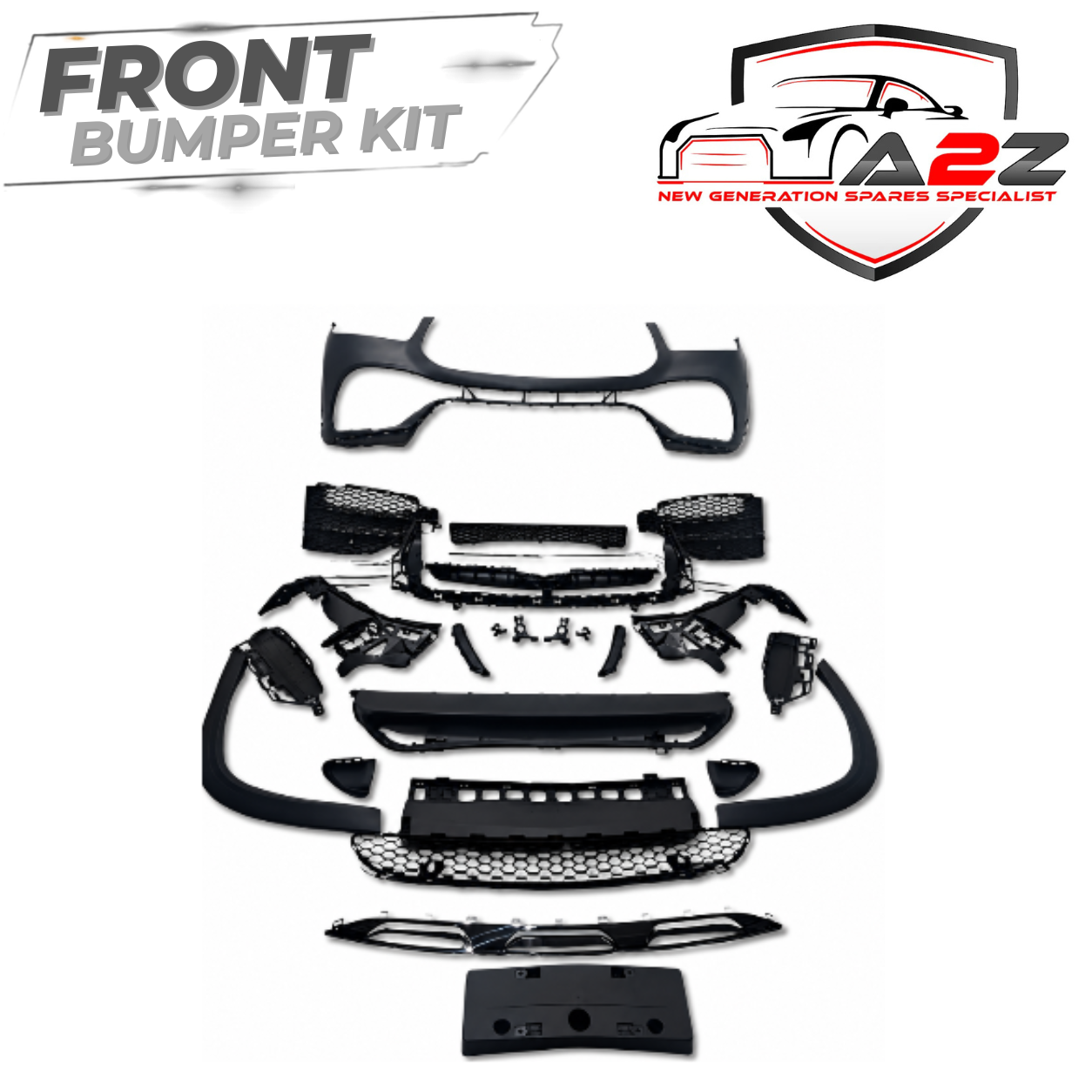 Front Bumper Kit Compatible With Mercedes Benz W167 GLE Upgrade To Mercedes Benz AMG (2020-2024) FBK.202 (Shipping Cost Not Included In Price)