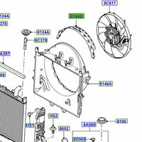 Radiator Fan Shroud (Upper) LR016374 Compatible With Land Rover Discovery 4