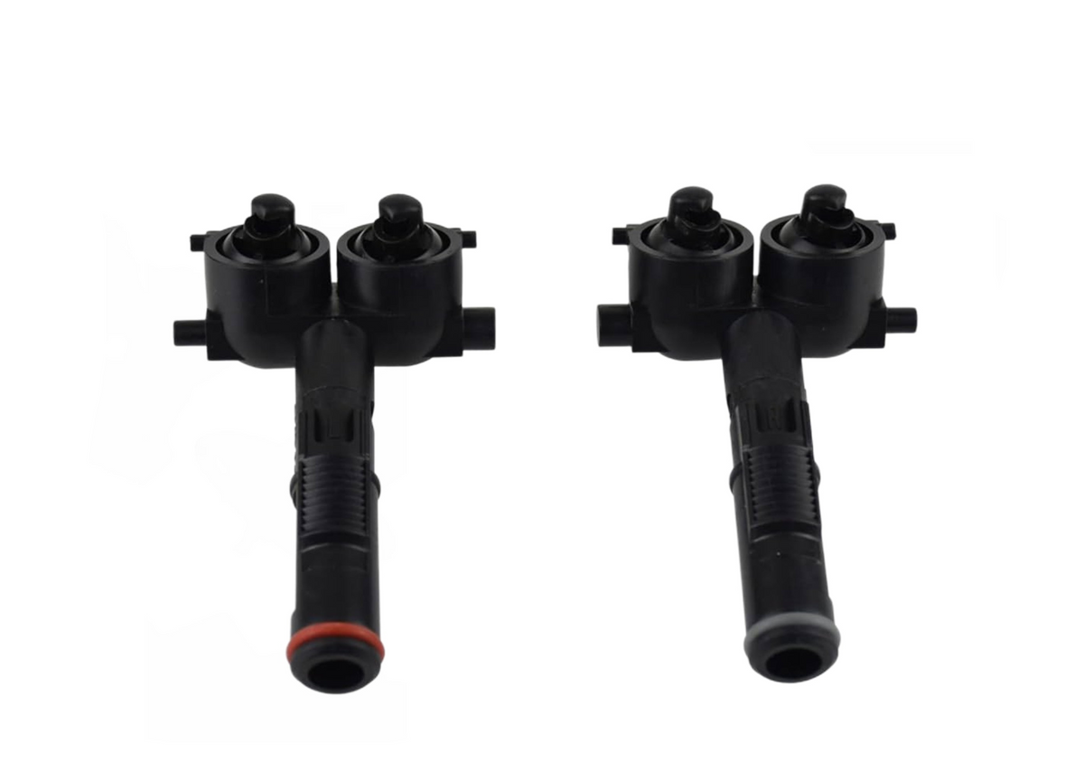 Headight Wassher Nozzle Cap Set Left 95862816100 & Right 95862816200 Compatible With Porsche Cayenne (2011-2014)