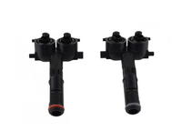 Headight Wassher Nozzle Cap Set Left 95862816100 & Right 95862816200 Compatible With Porsche Cayenne (2011-2014)