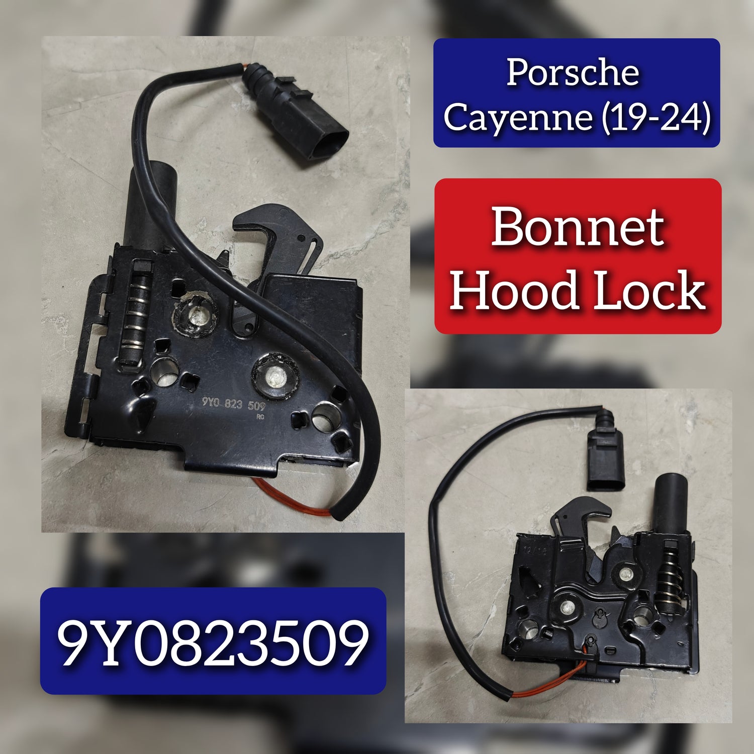 Bonnet Lock 9Y0823509 Compatible With Porsche Cayenne (2018-2020)