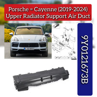 Radiator Support Air Duct Upper 9Y0121673B Compatible With Porsche Cayenne (2018-2020)