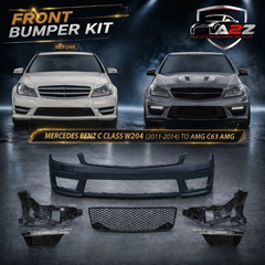 A To Z Compatible With Mercedes Benz C Class W204 (2011-2014) Front Bumper Upgrade Convert To Amg C63 Amg Bumper Bodykit Gc W204-005 CC-9636 (Shipping Cost Not Included In Price)