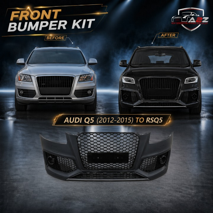 Front Bumper Bumper Kit FBK13 Compatible With Audi Q5 (2012-15) Upgrade Into RSQ5