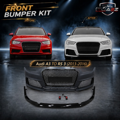 Front Bumper Kit Compatible With Audi A3 To RS 3 {2013-2016} FBK.1