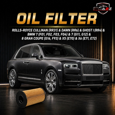 Oil Filter E359H D306 & 11427583220 & OX353/6 11427600089 11427848321 Compatible With ROLLS-ROYCE CULLINAN (RR31) & DAWN (RR6) & GHOST I (RR4) & BMW 7 (F01, F02, F03, F04) & 7 (G11, G12) & 8 Gran Coupe (G16, F93) & X5 (E70) & X6 (E71, E72) Tag : 194