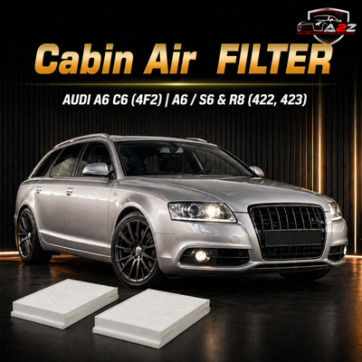 Cabin Air Filter  4F0819439A & E1944LI & LA239/S 4F0898438A 4F0898438B 4F0898438C Compatible With AUDI A6 C6 (4F2) | A6 / S6 & R8 (422, 423) Tag No:14