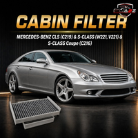 Cabin Filter 2218300018 A2218300318 E2919LB2 LAO292/S A2218300018 A2218300318 A2218300718 Compatible With  MERCEDES-BENZ CLS (C219) & S-CLASS (W221, V221) & S-CLASS Coupe (C216) Tag No:2