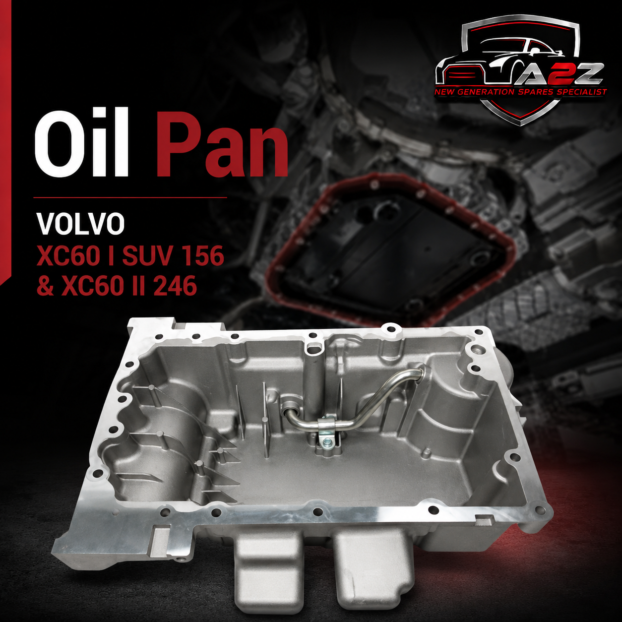 Oil Pan 31401925 31480325 31401456 Compatible With VOLVO XC60 I SUV 156 & XC60 II 246 Tag-OP-19