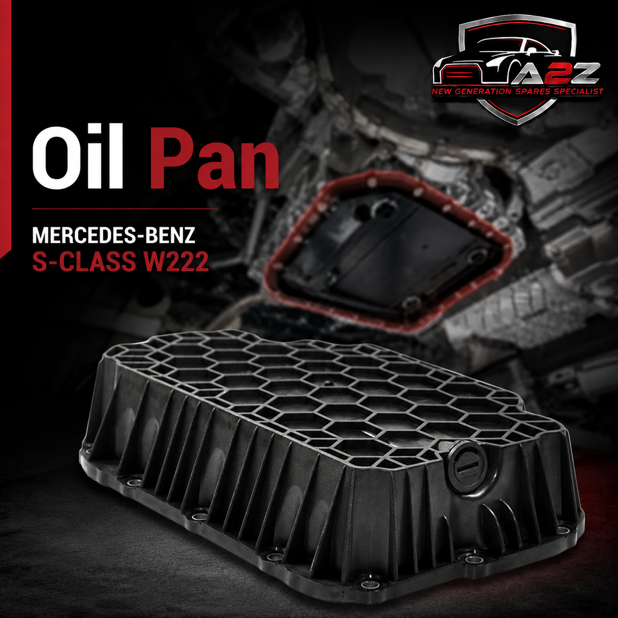 Oil Pan 2760105707 2760141800 A2760105707 A2760141800 Compatible With MERCEDES-BENZ S-CLASS W222 Tag-OP-12