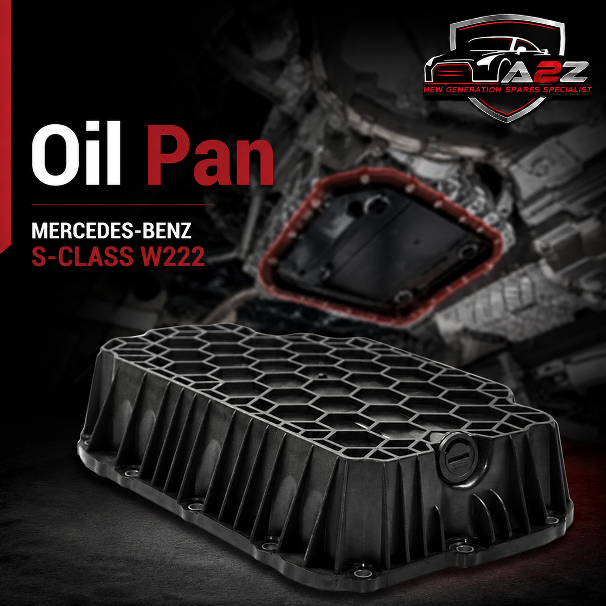 Oil Pan 2760105707 2760141800 A2760105707 A2760141800 Compatible With MERCEDES-BENZ S-CLASS W222 Tag-OP-12