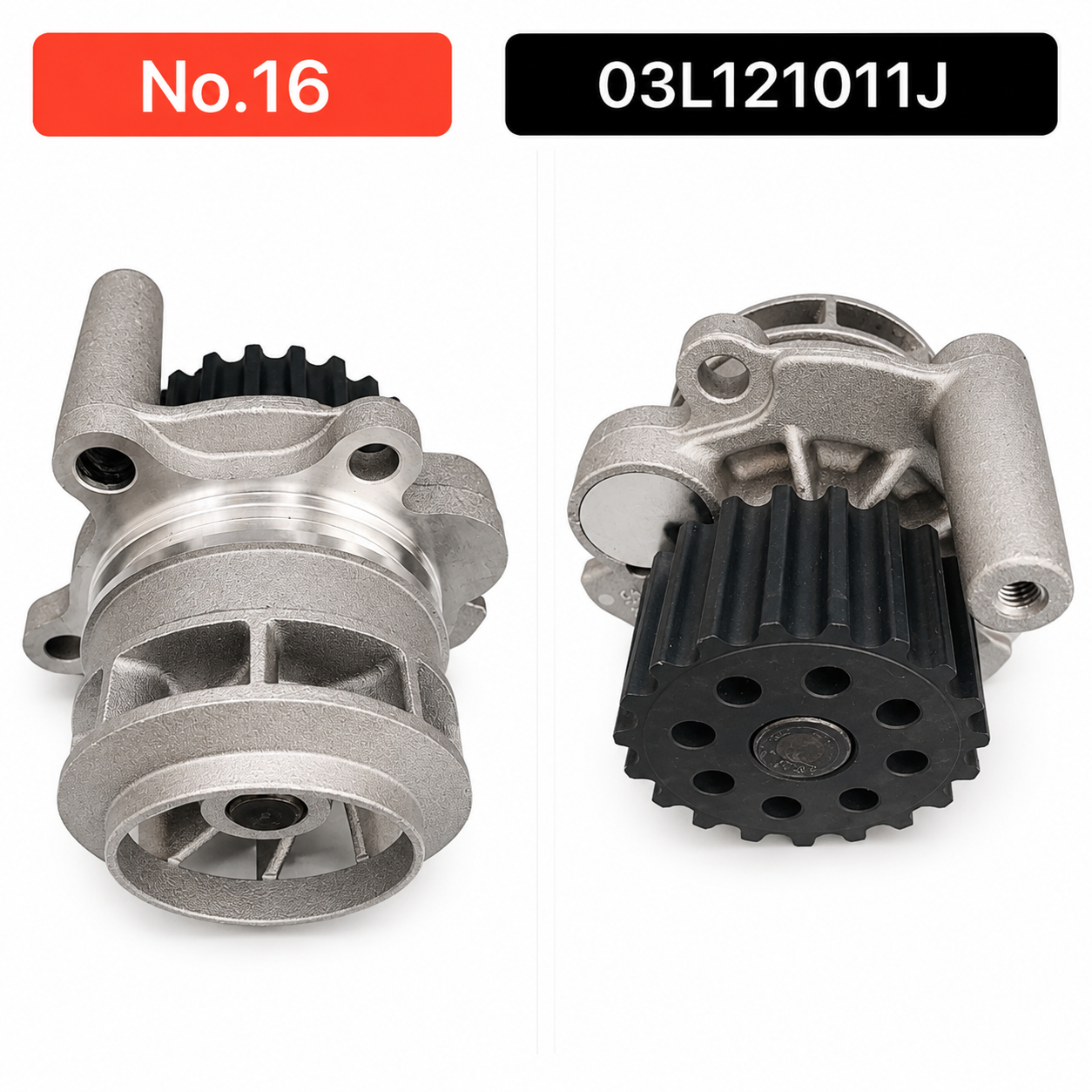 Water Pump 03L121011J 03L121011C 03L121011F 03L121011JX Compatible With AUDI A1 A3 A4 A6 Q3 Q5 Tag-W-16