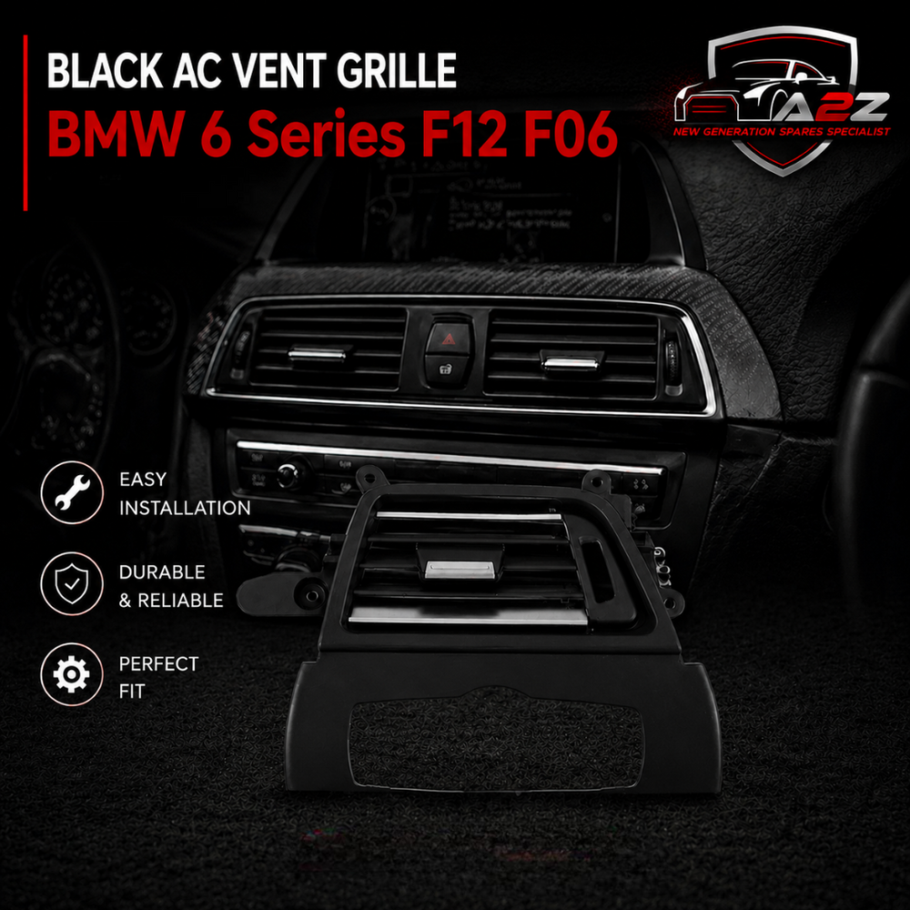 Black Ac Vent Grille Right 64229197487 & Left 64229197488 Compatible With BMW 6 Series F12 F06