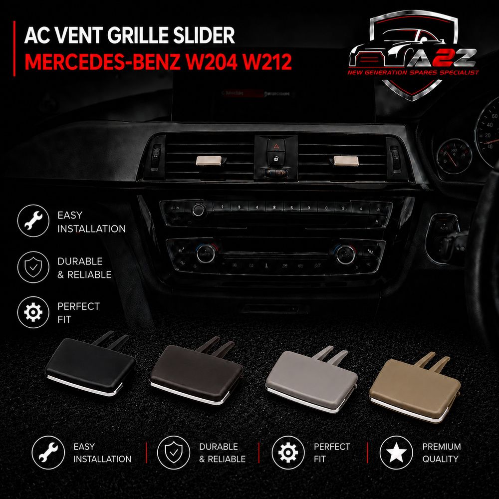 Rear Beige Air Conditioner Back Ac Vent Grille Outlet Tab Clip Slider Repair Kit 2048300354 Compatible With MERCEDES-BENZ C-CLASS (W204) & E-CLASS W212 (Set Of 2)