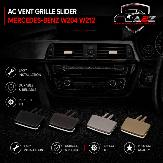 Rear Beige Air Conditioner Back Ac Vent Grille Outlet Tab Clip Slider Repair Kit 2048300354 Compatible With MERCEDES-BENZ C-CLASS (W204) & E-CLASS W212 (Set Of 2)