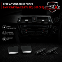 Rear Air Conditioner Back Ac Vent Grille Outlet Tab Clip Slider Repair Kit 64226954953 Compatible With BMW X5 (E70) & X6 (E71, E72) (Set Of 2)