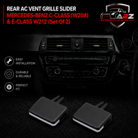 Rear Black Air Conditioner Back Ac Vent Grille Outlet Tab Clip Slider Repair Kit 2048300354 Compatible With MERCEDES-BENZ C-CLASS (W204) & E-CLASS W212 (Set Of 2)