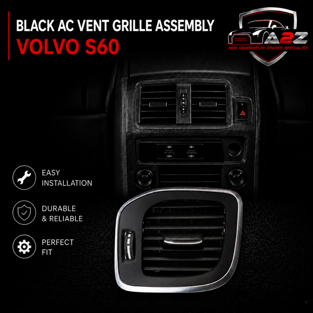 Black Ac Vent Grille Assembly Right 31281852 & Left 31281851 & Center 31302138  Compatible With VOLVO  S60