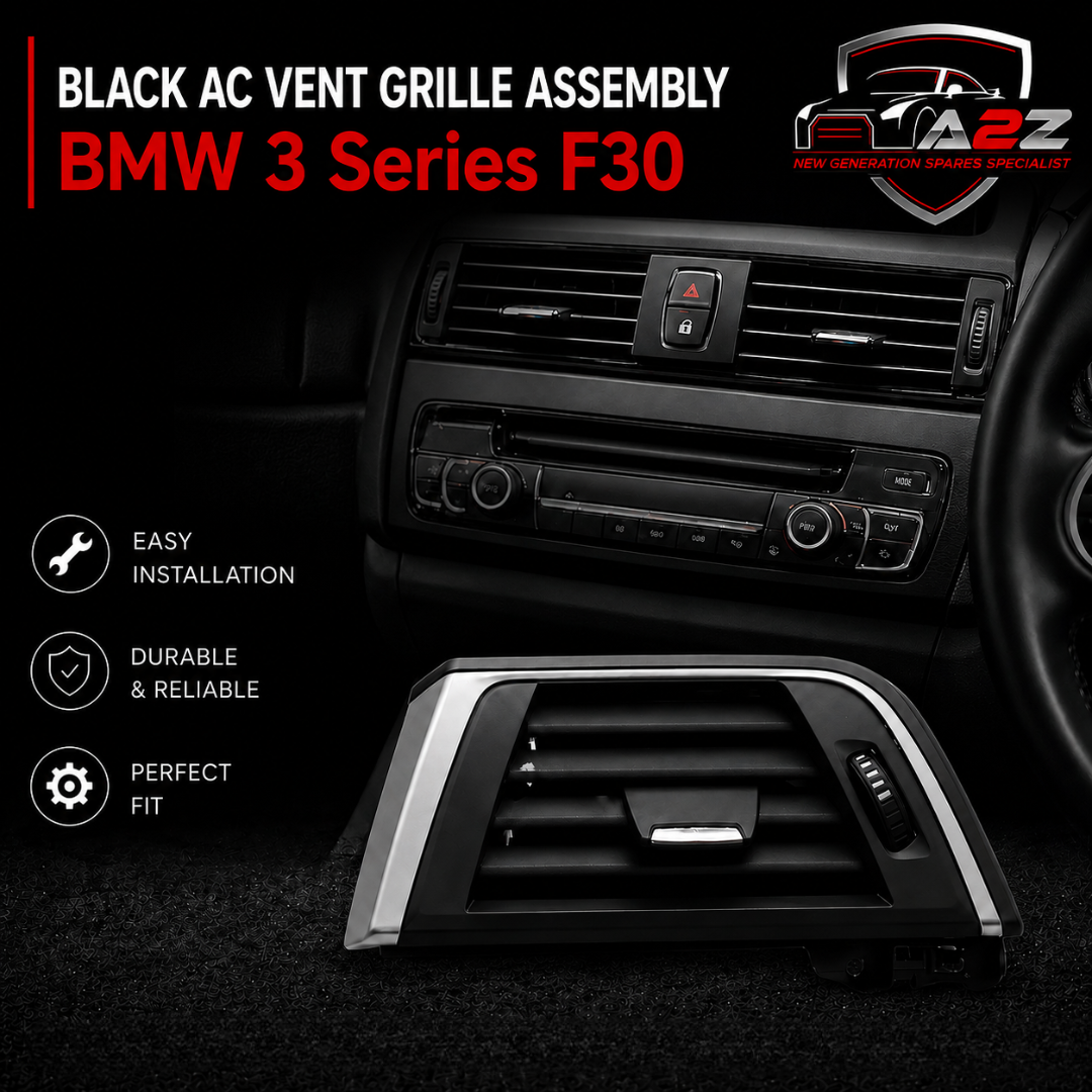 Black Ac Vent Grille Assembly Center & Right & Left Compatible With BMW 3 Series F30