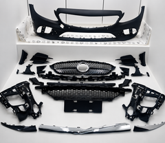 Front Bumper Kit 2058852305ZCDZW Compatible With MERCEDES W205 To W205 AMG {2015-2021} FBK.201