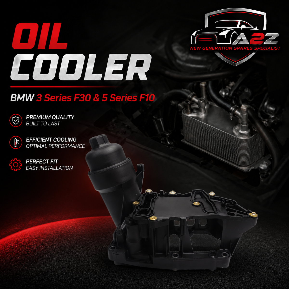 Oil Cooler 11428507697 11428507150  11428507150AL 11428507683AL 11428507697AL 8507697 11428507685 For BMW 3 Series F30 & 5 Series F10 Tag-O-71