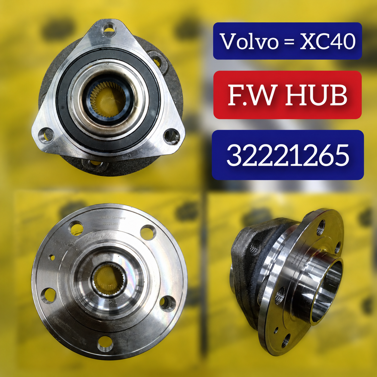 Rear Wheel Hub 31658966 32221263 32221265 31406755 Compatible With VOLVO XC40 536