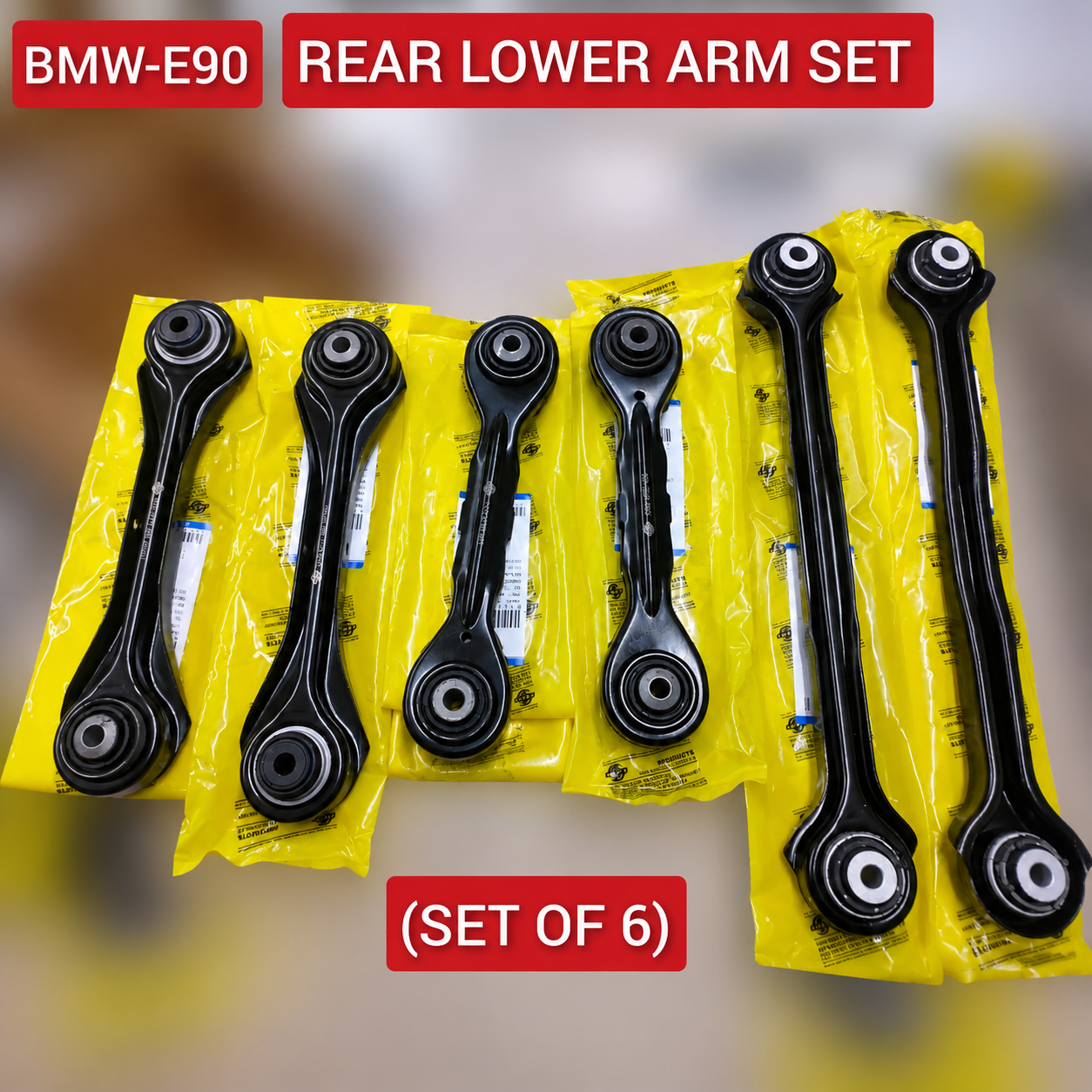 Rear Lower Control Arm (Set Of 6) 33326763471 33326777980 33326765425 Compatible with BMW 3 Series E90