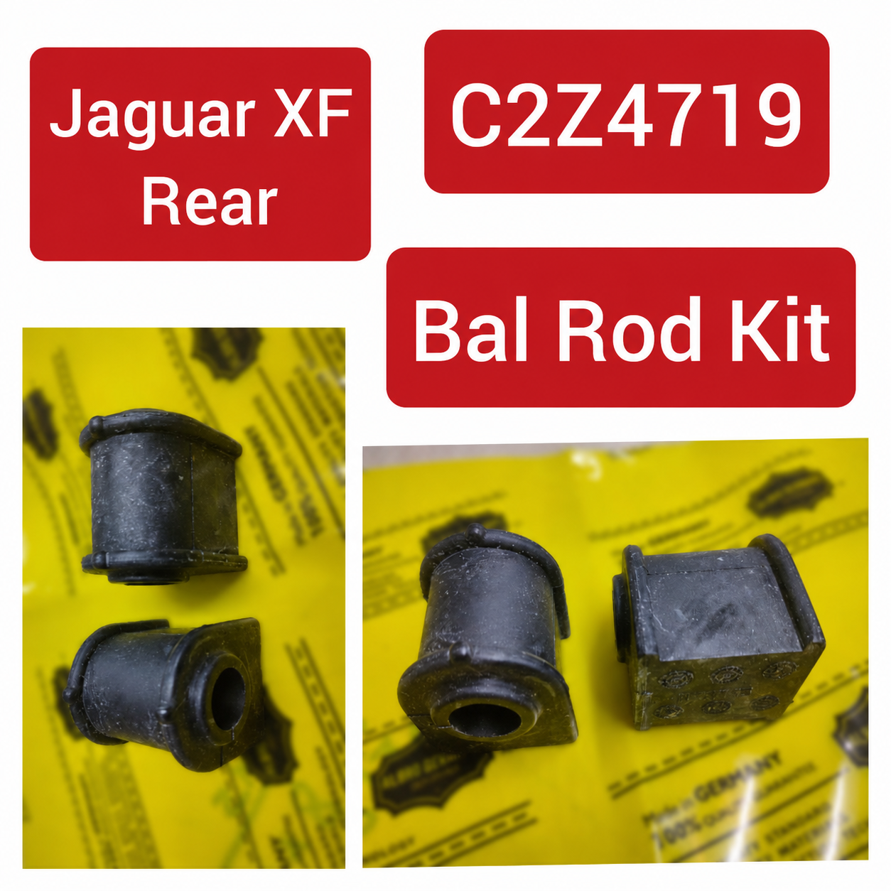 Rear Stabilizer Sway Bar Bushing Kit C2Z4719 Compatible With JAGUAR XF I (X250)