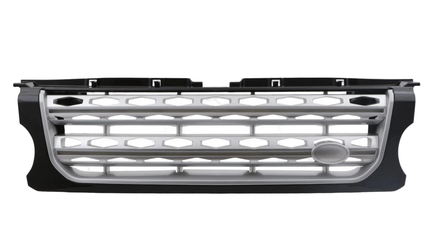 Front Grille Black And Silver Compatible With Land Rover Discovery 4 (2016)