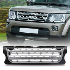 Front Grille Black And Silver Compatible With Land Rover Discovery 4 (2016)