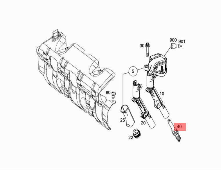 Spark Plug 2701590600 A0041597503 A0041597603 A2701590700 For MERCEDES-BENZ A-CLASS W176 & B-CLASS W246,  C-CLASS W205, E-CLASS W213, GLA-CLASS X156, GLS X166, S-CLASS W222 Tag-S-11