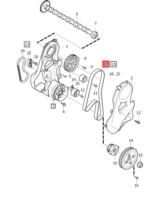 Timing Belt Kit CT1010K1 31258305 Compatible With VOLVO S60 II (134), S80 II (124), V40 Hatchback (525), XC60 I SUV (156), XC60 I VAN (156), XC90 I (275) (CONTINENTAL)
