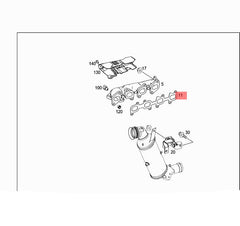 EXHAUST MANIFOLD PACKING (Engine Cylinder Head Cover Gasket) 387.662 6511420580 for Mercedes C-CLASS (W204) C-CLASS (W205) CLS (C218) E-CLASS (W212) GLC (X253) GLE (W166) M-CLASS (W166) V-CLASS (W447) | VALENTE