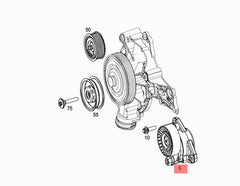 Belt Tensioner With Pulley A2722000270 & A2722000070 Compatible With MERCEDES-BENZ S-CLASS (W221, V221) M-CLASS (W164) Tag No.6