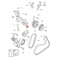 Multi Rib Belt Kit 5PK1121EXTRAK1 31401425 30757514 31258381 31330379 Compatible With VOLVO S60 II (134), XC60 I SUV (156) (CONTINENTAL)