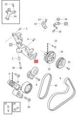 Multi Rib Belt Kit 5PK1121EXTRAK1 31401425 Compatible With VOLVO S60 II (134), XC60 I SUV (156) (CONTINENTAL)