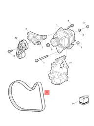 Timing Belt 8PK1535 20430611 21945278 22275091 Compatible With VOLVO FH & FM  Tag-BEL-16