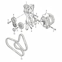 Belt Tensioner With Pulley 06H903133G 06H903133F 06H903137C Compatible With AUDI A4 A5 Q5