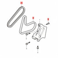 Elast Multi Rib Belt 5PK868 30650846 Compatible With VOLVO S40 (CONTINENTAL)