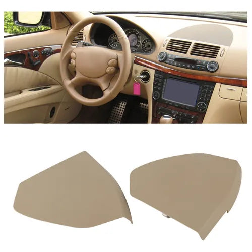 Dark Biege Front Door Trim Panel Cover Set Left 2117270148 Right 2117270248 Compatible With Mercedes & Mercedes Benz  E CLASS W211 2002-2009