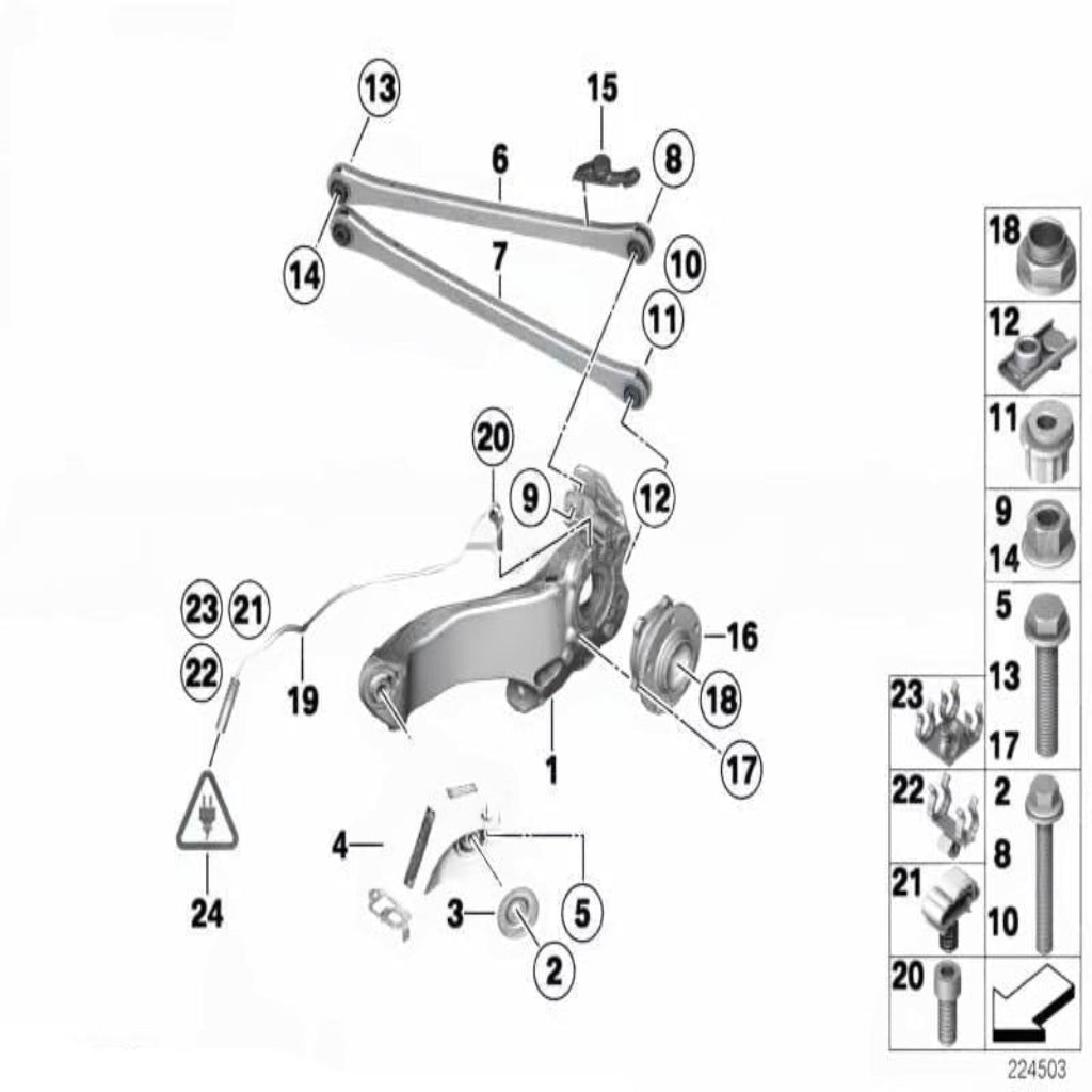 Rear Left/Right ABS Wheel Speed Sensor 34529808194 34529804590 Compatible With MINI COUNTRYMAN R60